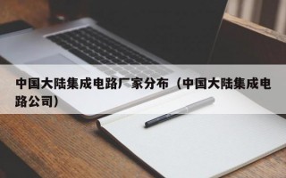 中国大陆集成电路厂家分布（中国大陆集成电路公司）